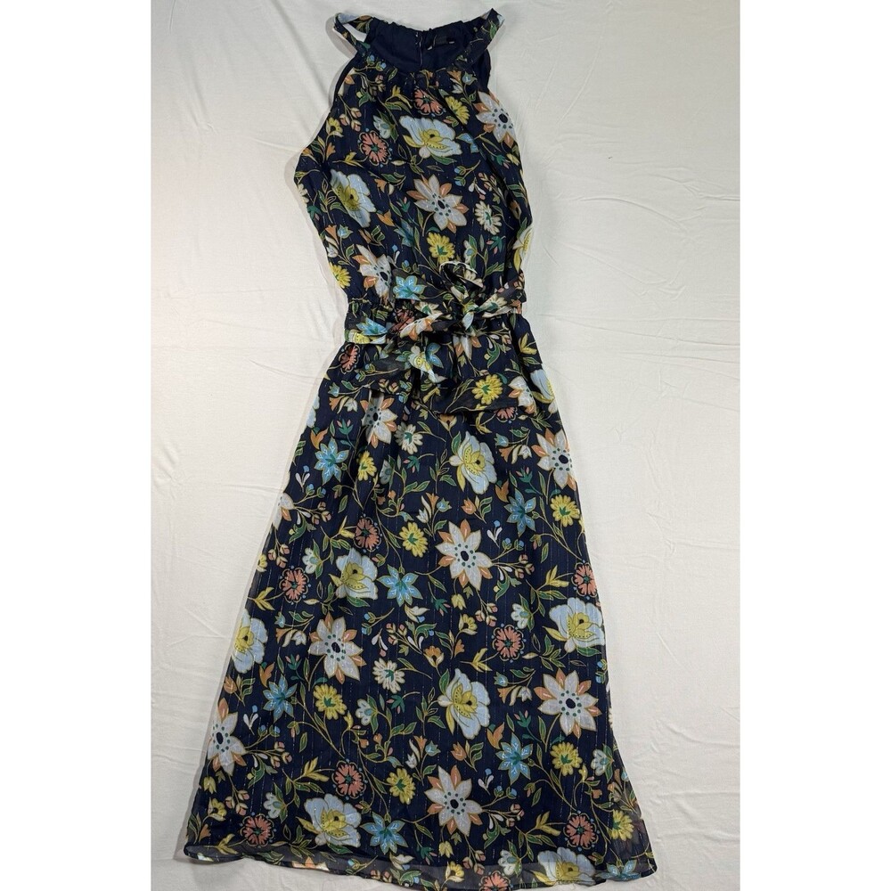 Ann Taylor Factory Floral Dress – Size S – Sleeveless – Multicolor – Lined